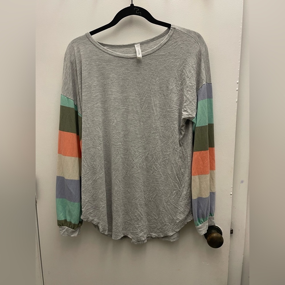 Honeyme color block long sleeve